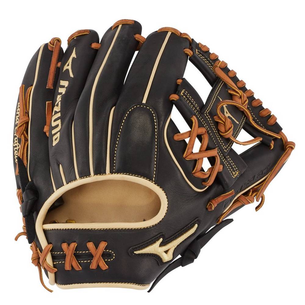 Guantes Mizuno Beisbol Pro Select Infield 11.5" - Regular Pocket Para Hombre Negros 9682345-SG